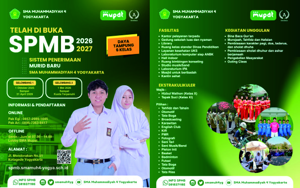 SPMB SMA Muhammadiyah 4 Yogyakarta